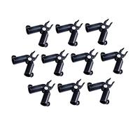 TOBBOMEY 10pcs Adjustable Plastic Plant Connectors Rotatable Clips for Garden Stakes Climbing Vines Tomato Cucumber Eggplant Supports