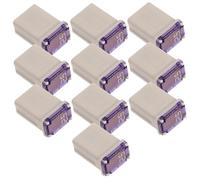 TOBBOMEY 10pcs Amp Micro Truck Fuses Heat Resistant Low Profile Square Automotive Connectors for Cars Trucks Suvs Fast Fault Detection High Temperature Circuit Protection