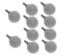 TOBBOMEY 10pcs Aquarium Air Stone Bubble Diffuser Round Oxygen Stones for Fish Tank and Reusable for Promoting Healthy Aquatic Environments