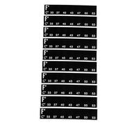 TOBBOMEY 10pcs Brewing Temperature Gauge Strips for Fermentation Tanks Fish Aquarium LCD Accurate Liquid Crystal Temperature Control