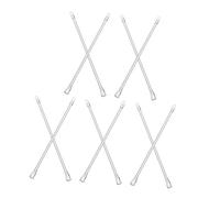 TOBBOMEY 10pcs Clear Vertical Blind Opener Rods with Hooks Transparent Plastic Curtain Draw Sticks for Cordless Window Shades Easy Control and Storage Replacement Parts