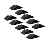 TOBBOMEY 10pcs Dog Panel Triangle Reinforcement Fittings Black Pet Gate Support Feet Set with Reinforcement Base for Fence Gate Stability in Indoor Playpens and Pet Habitats