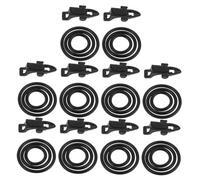 TOBBOMEY 10pcs Fishing Hook Keeper for Rods with Protective Pads Quick Bait Change Lure Holder Compatible with All Lure Fishing Poles Compact Travel-friendly Retainer Organizer