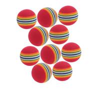 TOBBOMEY 10pcs Interactive Eva Rainbow for Cats and Small Dogs Soft Chew Toys for Indoor Play Pet Training for Chasing and Fun