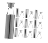 TOBBOMEY 10pcs Metal Shoelace Ends Tips Alloy Drawstring Cord Fasteners for Hats Sportswear Pants DIY Replacement Accessories