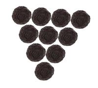 TOBBOMEY 10pcs Mini Resin Bird Nests with Eggs Decorative Ornaments for Easter Crafts Garden Home Decor Realistic Artificial Birds Nest DIY Material Detailed Craft
