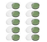 TOBBOMEY 10pcs Nutrient Agar Petri Dishes 6cm Laboratory Agar Plates for Microbial Culture and Science Experiments with Plastic Lab Culture Plates for Microbiology