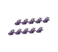 TOBBOMEY 10Pcs Pull Back Kart for Educational Vehicle Plastic Models Hand Eye Coordination and Cognitive Skills for Boys Random Color