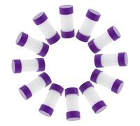 TOBBOMEY 10pcs Purple Pet Replacement Squeakers for Dog and Cat Plastic Noise Maker Balls for DIY Craft Projects Easy Shake-activated Sound Inserts for Repairing Plush and Small Animal