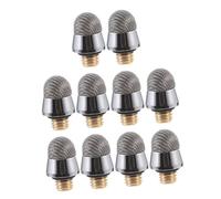 TOBBOMEY 10PCS Replacement Stylus Pen Tips with Conductive Mesh Outer Thread Capacitive Pen Nibs for Touch Screens Quick Unscrew Installation for Drawing and Writing