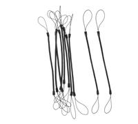 TOBBOMEY 10Pcs Retractable Spring Stylus Pen Wrist Lanyards Anti-lost Hanging Ropes Black Replacement Cords for Touchscreen Pens Professional and Student Use