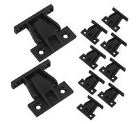 TOBBOMEY 10pcs Roman Column Plastic Corner Braces Right Angle Bracket for Cabinet Panel Connection Fast Installation Wall-Mounted Shelf Support Fit Furniture Drawer Braces