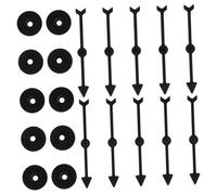 TOBBOMEY 10pcs Rotating Board Game Arrows for Classroom Teaching Plastic Interactive Game Pointers for Black DIY Educational Accessories Enhances Critical Thinking and Teamwork Skills