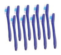 TOBBOMEY 10pcs Short Handle Toothbrushes Soft Bristle Antiselfinjury Design Travel Toothbrushes for Adults Safe Oral Care in Prisons Detention Rehab Facilities