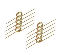 TOBBOMEY 10pcs Small Metal Torsional Springs for Flipping-top Trash Can Replacement Compatibility Enhanced Elasticity and Stability Effortless Installation Without Tools Repair Parts for