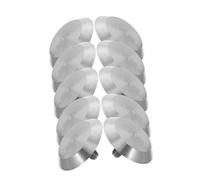 TOBBOMEY 10pcs Stainless Steel Blind Road Studs Raised Tactile Paving Markers for Visually Impaired Anti-slip Sidewalk Guide Nails Safety Indicators for Outdoor Walkways and Airports