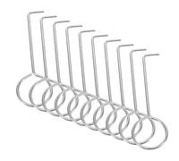 TOBBOMEY 10Pcs Stainless Steel Drain Lifting Hooks Floor Drain Removal Tool for Bathroom Hair and Debris Multi-Functional Accessories to Water Flow and Prevent Clogs