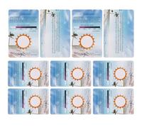 TOBBOMEY 10Pcs Testing Cards Identifying Test Strips for Uvc Rays Detection Suitable for Reptiles Terrarium and Containers