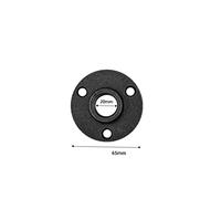 TOBBOMEY 10pcs Threaded Floor Flange Iron Pipe Fittings Wall Mounted Industrial Grey Cast Iron Base with Rust Durable for DIY Furniture and Shelving Projects