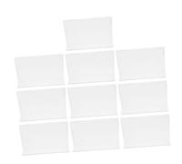 TOBBOMEY 10pcs Transparent Pet Shelf Dividers for Stores Plastic Side Separators for Supermarket Racks Stable Organizers for Pantry Retail and Home Storage