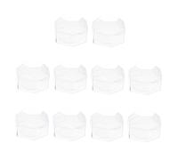 TOBBOMEY 10pcs Transparent Portable Pacifier Storage Boxes Pacifier Organizer Dustproof Soother Case for Travel Home Nursery