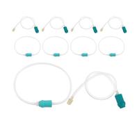 TOBBOMEY 10Pcs Vacuum Cupping Hand Pump Tube Extension Set 40Cm White and Connectors for Home Use Dry Cupping Vacuum Accessories