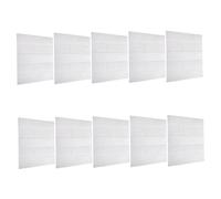 TOBBOMEY 10Pcs White Brick Wallpaper Peel and Stick Wall Panels Self-Adhesive Foam Wall Decals for Smooth Surfaces Home Decoration