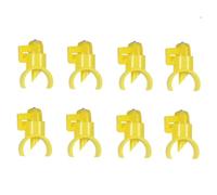 TOBBOMEY 10pcs Yellow Chicken Drinkers Water Dispenser Cups with Washable Design for Poultry Farming Labor Saving Automatic Waterer for Chickens Ducks and Birds