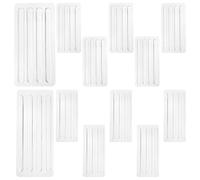 TOBBOMEY 12 Sheet Silicone High Heel Cushion Inserts Pad - Sling Shoe Strap Grip for Sandals Backs - Anti Slip Sandals Strap Gel Protector Strips for Women