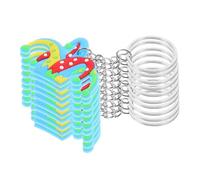 TOBBOMEY 12pcs Clown Hat Keyring Cute Backpack and Purse Pendant Hanging Decor for Circus Party Prizes Gift Bag Fillers