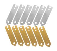 TOBBOMEY 12pcs Copper Zinc Strips Anode Fruit Battery Experiments Easy Assembly Electroplating Supplies Kit for Scientific Learning and Safe Educational Activities
