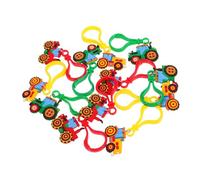 TOBBOMEY 12pcs Farm Vehicle Keychains with Lobster Clasp Construction Theme Collectible for Easter Goody Bag Fillers School Rewards and Harvest Season Party Favors