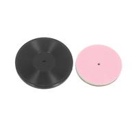 TOBBOMEY 12pcs Miniature Vinyl Records Realistic Dollhouse Accessories Black Record Props for Mini House Decoration Creative Music Collectible Landscaping Mini House Decor