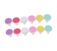 TOBBOMEY 12Pcs Nail File Pads Portable Grinding Heads for Electric Nail Trimmer Compatible with Standard Models Safe and Lightweight