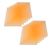 TOBBOMEY 12Pcs Orange PVC Diffuser Sheets 0.3Mm 210×297Mm Lighting Gel Filters for Photography LED Light Diffuser Film Classroom Light Control