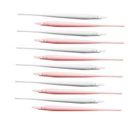 TOBBOMEY 12Pcs Plastic Scratch Off Sticks for Painting Bright Colored Art Stylus Pens for Detailed Scratch Painting for Artists