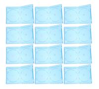 TOBBOMEY 12pcs Portable Disc Plastic Storage Boxes CD Dvd Protective Shells with Plastic Material Holds Liner Notes for Organising and Protecting Discs