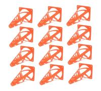 TOBBOMEY 12pcs Soccer Training Cones Hollow Plastic Markers for Football Agility Drills Sports Field Obstacle Markers Orange