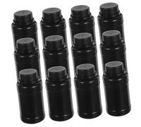 TOBBOMEY 12pcs Wide Mouth Lab Reagent Bottles Impact Resistant Plastic Chemical Containers with Leak Screw Caps Accurate Capacity Markings for Laboratory and Industrial Use