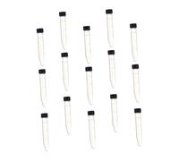 TOBBOMEY 15pcs Glass Centrifuge Tubes with Lids Leak-resistant Sealing Ultra-transparent Scientific Test Tubes for Biochemistry and Molecular Biology Laboratory Use