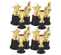 TOBBOMEY 15pcs Small Gold Star Thumb Up Trophies for Lightweight Awards for Classroom Sports Soccer Champion Party Favors Winner Prize Props