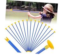 TOBBOMEY 16 Pcs Safe Suction Cup Arrows for Archery Rounded Plastic Replacement Arrows for Bow Practice for Indoor and Outdoor Games Suitable for Boys and Ages