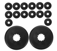 TOBBOMEY 16pcs Bicycle Flywheel Protector Cover Plastic Wheel Spokes Guard for Mountain Road Bikes Streamlined Design Reduces Wind Drag Easy Installation Aerodynamic Cycling Accessory