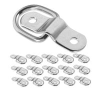 TOBBOMEY 16pcs Heavy Duty D-ring Tie Down Anchors for Trailers Trucks Suvs and Rvs Corrosion-resistant Cargo Lashing Rings for Secure Load Tie Down with Quick Install Brackets