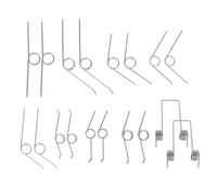 TOBBOMEY 18Pcs Metal Torsional Springs for Trash Bin Lid Replacement Small Storage Bucket Springs for Garbage Can Gate Repair Stable and Sturdy Design for Smooth Lid Operation