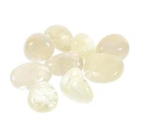 TOBBOMEY 1pack Polished Citrine Crystal Stones for Aquarium and Home Decoration Natural Gravel Shiny Textured Surface Creative Diy Landscaping Decor
