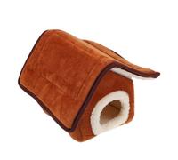 TOBBOMEY 1pc Warm Hamster Bed Nest for Chinchilla Guinea Pig Small Animals Portable Pet Rest Cave Bite Resistant Design for Cold Weather