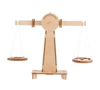 TOBBOMEY 1Pc Wooden Balance Scale DIY Educational Weighing Game for Montessori Math Activity for Boys and Interactive Parent Learning Tool for Ages