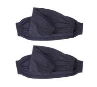 TOBBOMEY 2 Pairs Thickened Anti-wear Arm Sleeves Forearm Protection Covers Snug Fit Resistant Work Sleeve for Welding Construction Factory Use