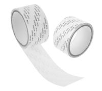 TOBBOMEY 2 Pcs Portable Screen Repair Patches White Self-adhesive Nets for Window and Door Mesh Transparent Adhesive with Strong Bond DIY Trim for Household Screen Tear and Fixing